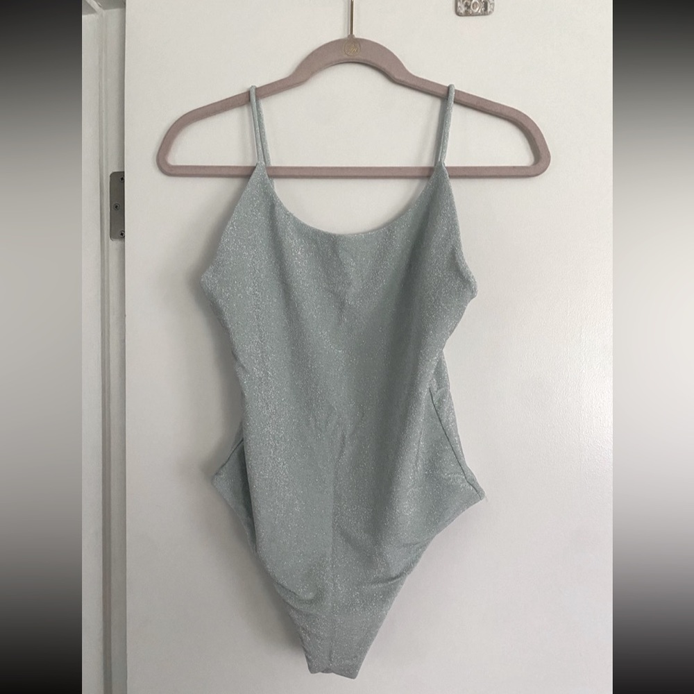 Mikoh Lele one piece in glitter moonstone size large NWOT